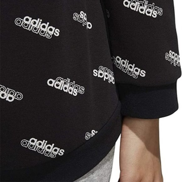 🆕adidas Women's Favorites Hoodie, Small - Black/White, Authentic, NWT - Picture 6 of 6